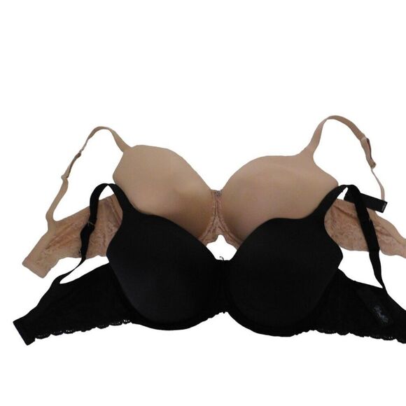 NEW Lot of 2 Montelle Intimates Pure Plus Full Coverage T Shirt Bra, Size 38F - Picture 1 of 6